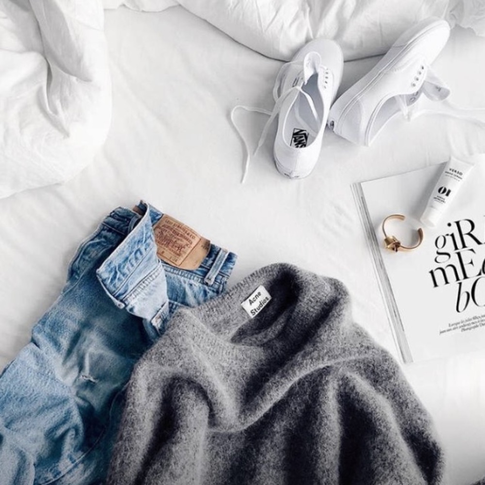 ACNE acne Dania mohair sweater dark grey - Picture 2 of 8